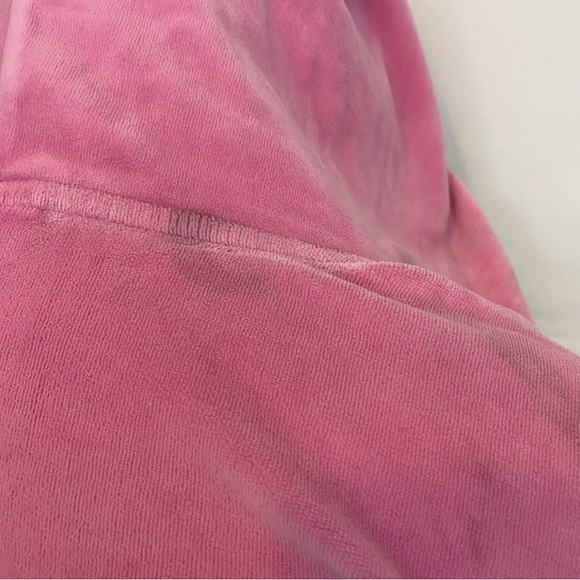 Victoria’s Secret PINK Vintage Rare Velour Full Zip Sequin Hoodie Bubblegum Pink - Picture 2 of 7